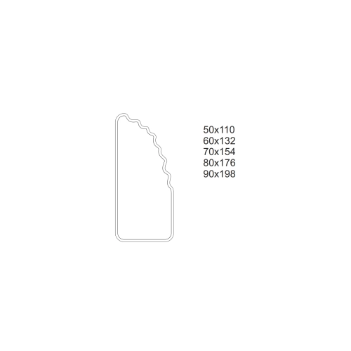 Lustro nieregularne w ramie mdf - FLUX – Blobs Mirrors